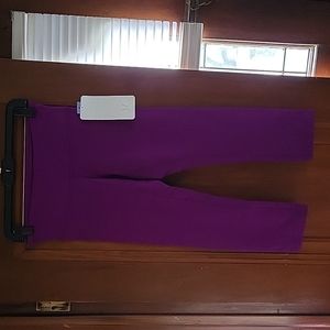 Womens purple lululemon wunder under crop leggings size 6
